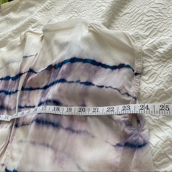H.I.P. Top cardigan White Purple Tie Dye Small - Picture 8 of 9
